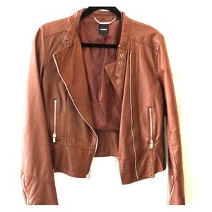 Express fake leather jacket